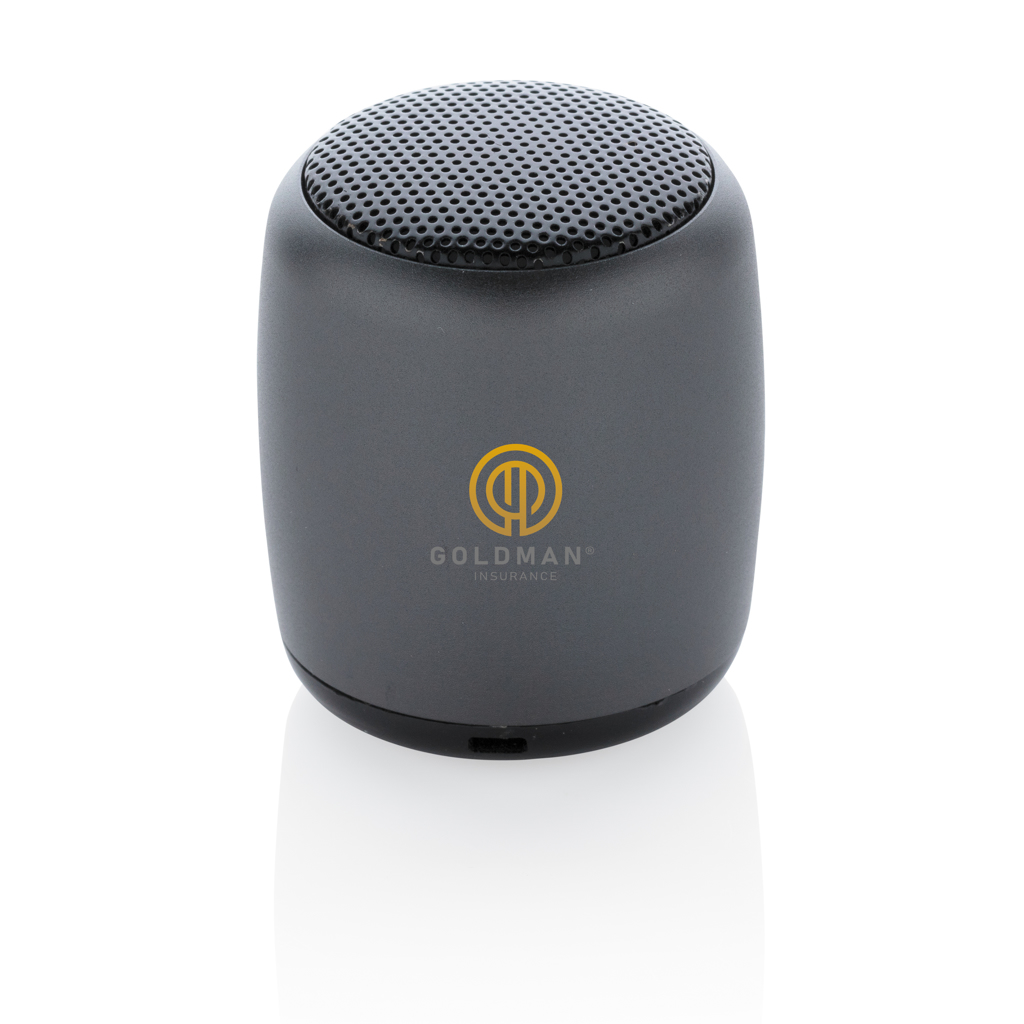 Mini altavoz inalámbrico de aluminio