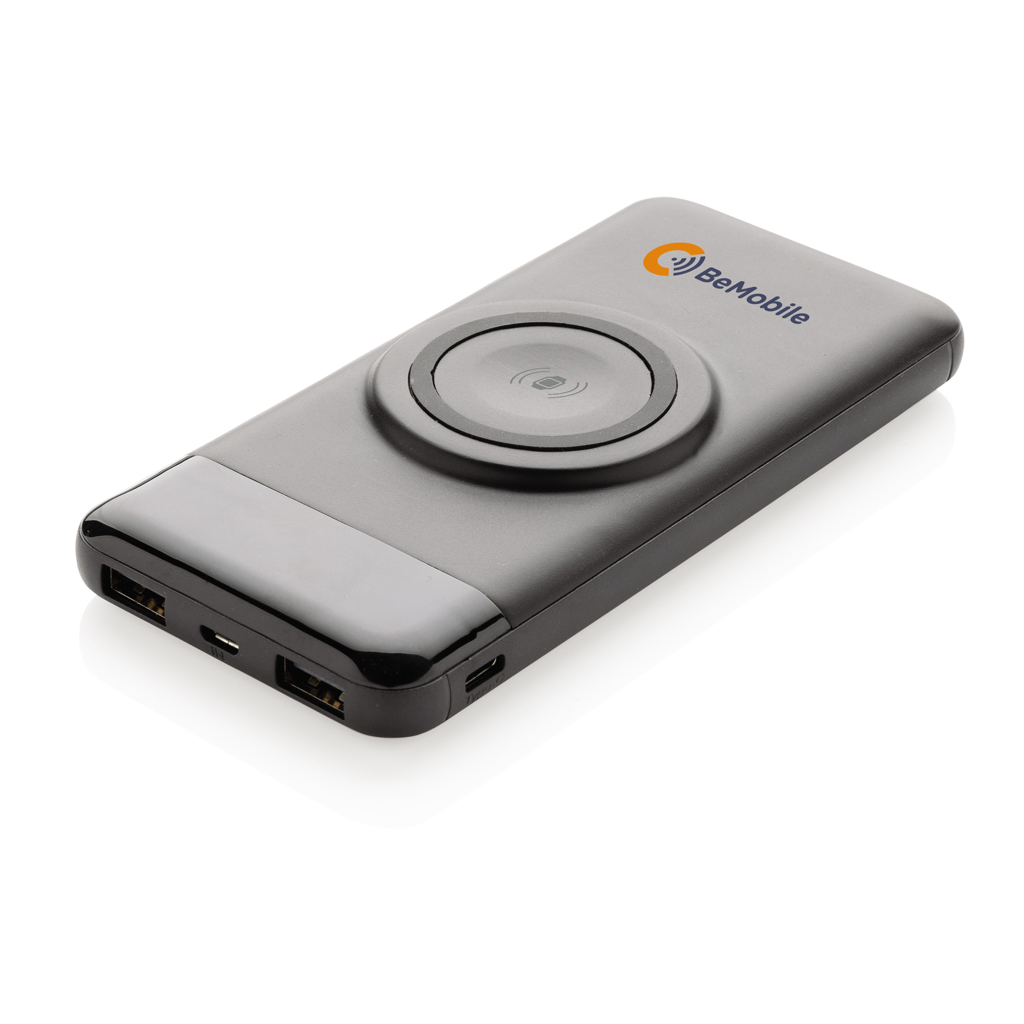 Powerbank inalámbrico de 10.000 mah y con cargador de reloj