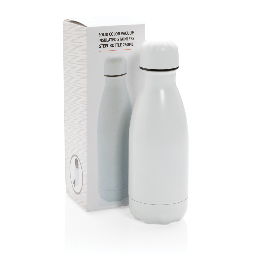 Botella de acero inoxidable al vacío de color sólido 260ml