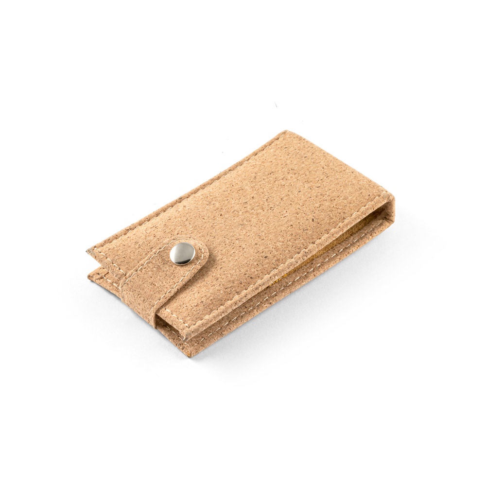 ZENA. Conjunto de manicura em aço inoxidável numa bolsa de cortiça