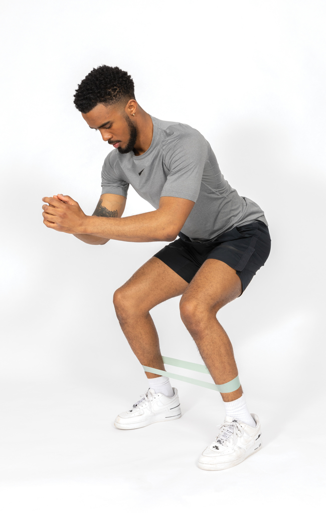 Bandas de fitness elásticas de 4 piezas en bolsa