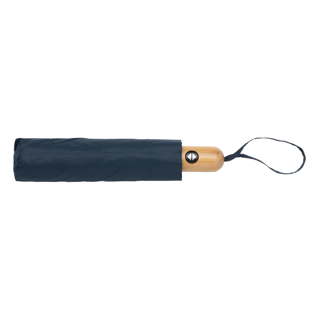 Paraguas automático RPET 190T bambú de 21" Impact AWARE ™