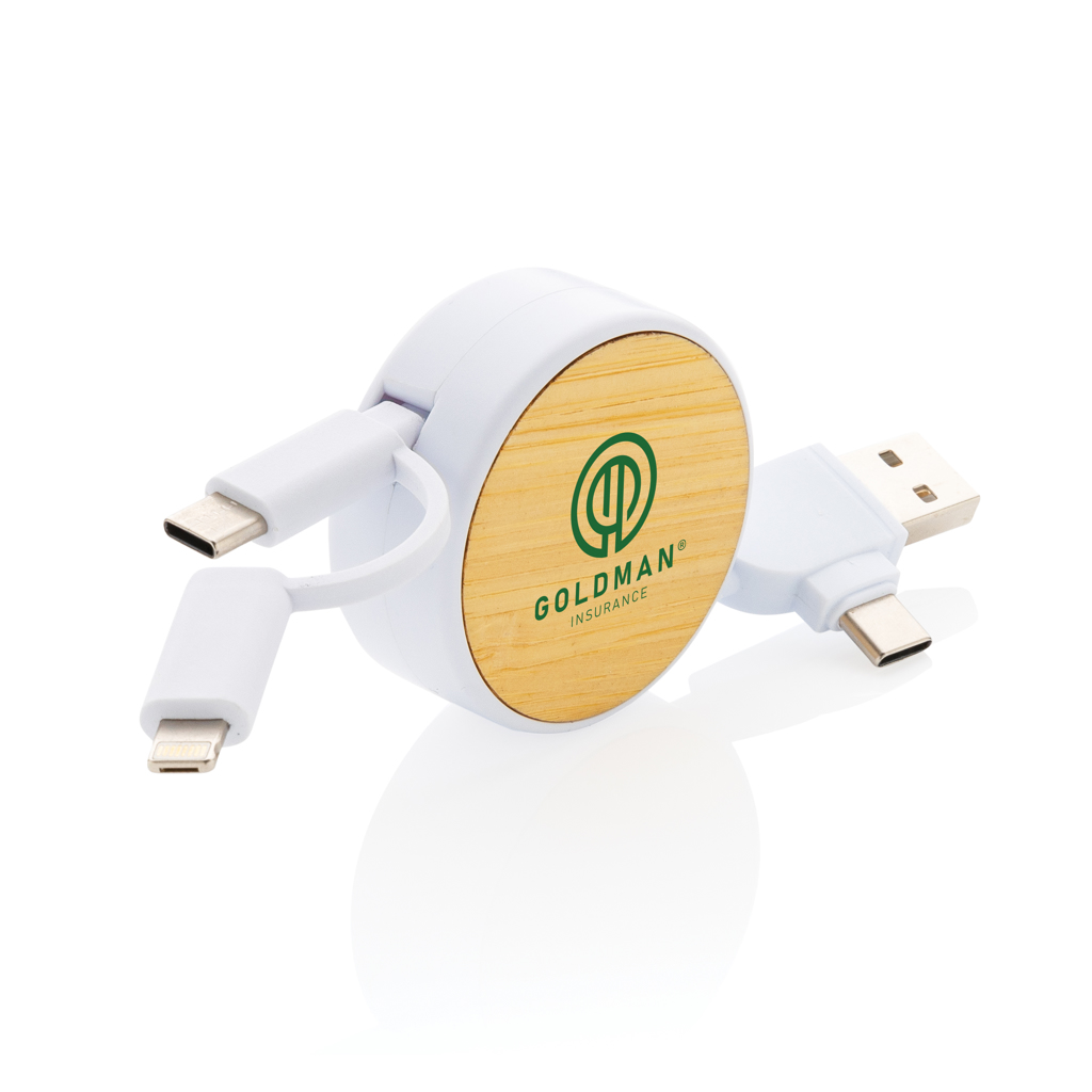 Cable retráctil Ontario 6 en 1 de plástico reciclado RCS