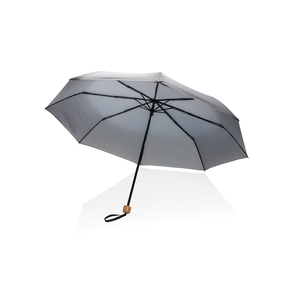 Mini paraguas RPET 190T de bambú 20.5" Impact AWARE ™