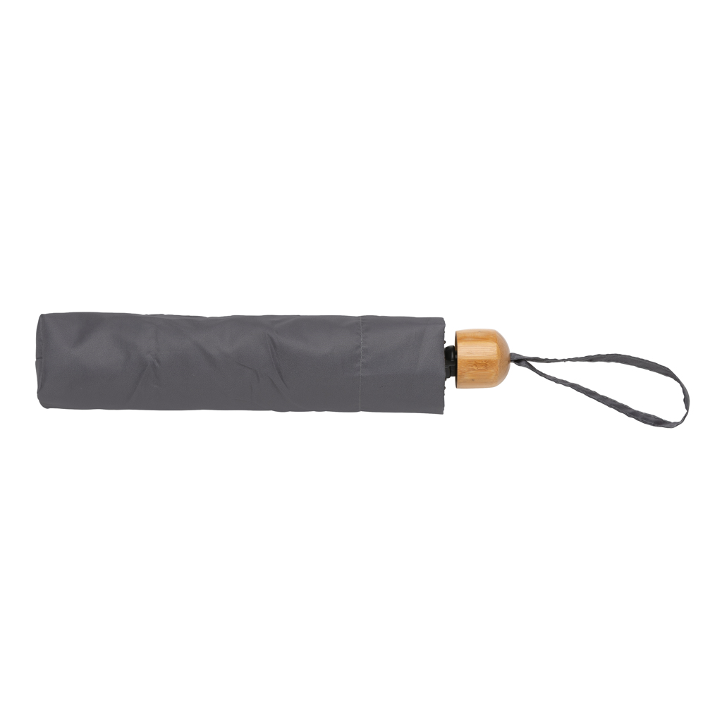 Mini paraguas RPET 190T de bambú 20.5" Impact AWARE ™