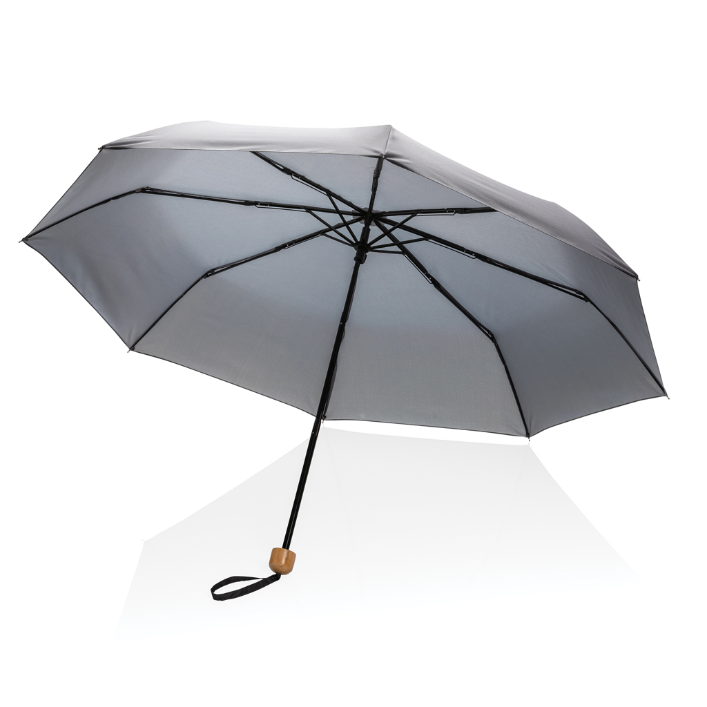 Mini paraguas RPET 190T de bambú 20.5" Impact AWARE ™