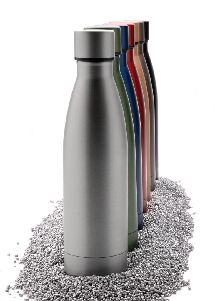 Botella sólida de acero inoxidable reciclado RCS