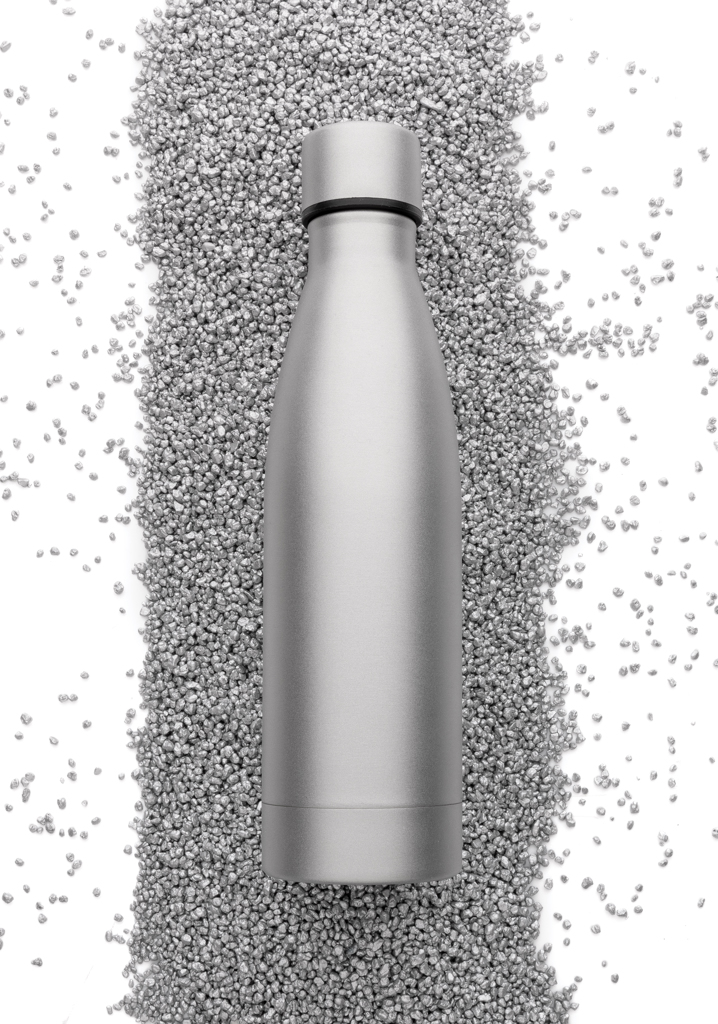 Botella sólida de acero inoxidable reciclado RCS