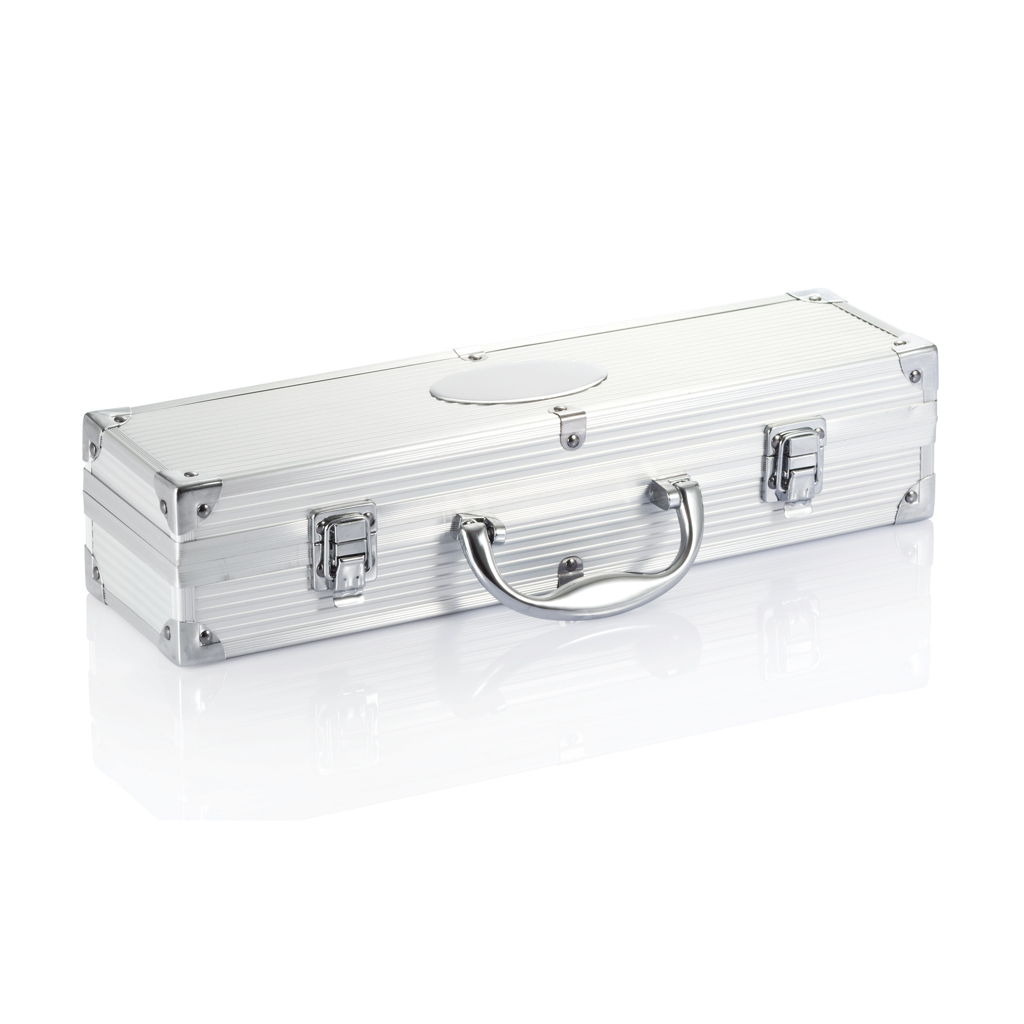 Set Barbacoa 3 piezas en caja de aluminio