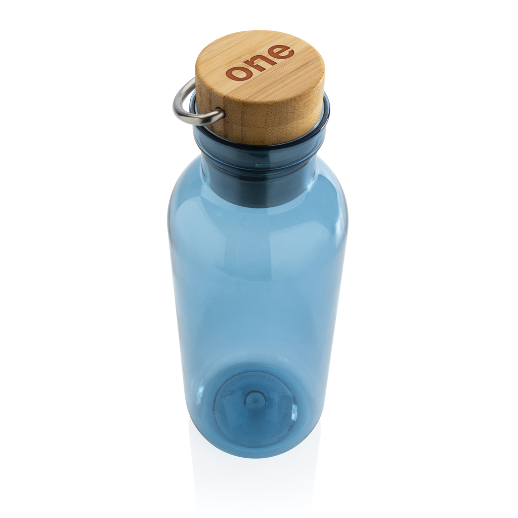 Botella RCS RPET con tapa y asa de bambú