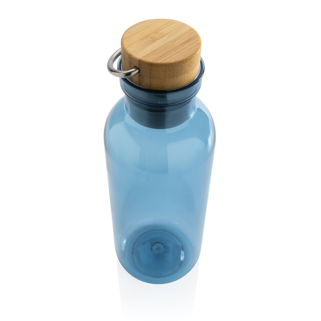 Botella RCS RPET con tapa y asa de bambú