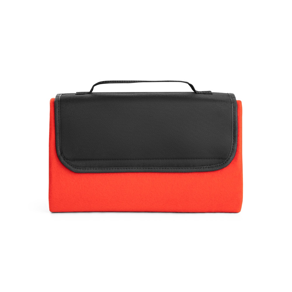 RILEY. Manta polar con asa de transporte y solapa (180 g/m²)