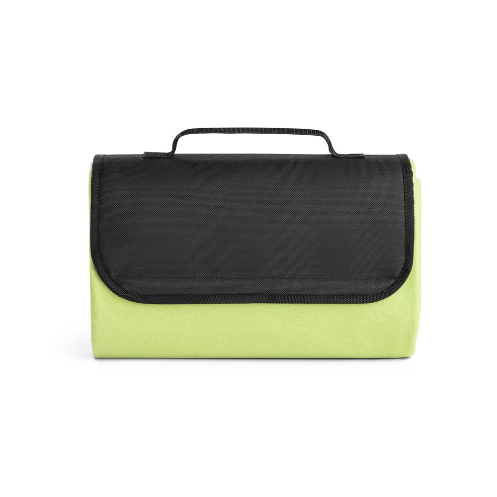 RILEY. Manta polar con asa de transporte y solapa (180 g/m²)