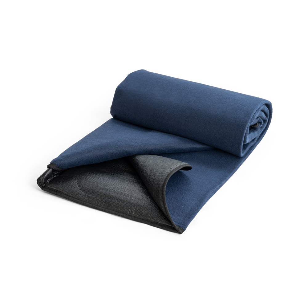 RILEY. Manta polar con asa de transporte y solapa (180 g/m²)
