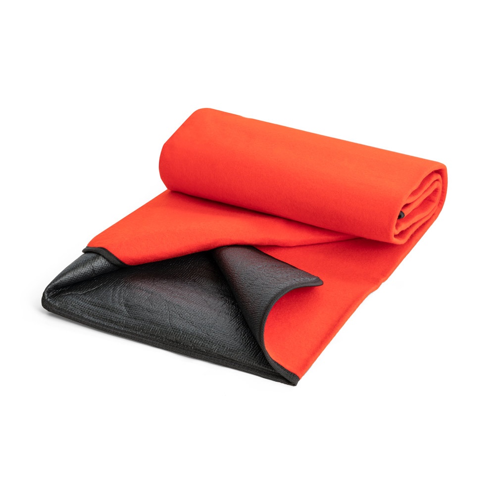 RILEY. Manta polar con asa de transporte y solapa (180 g/m²)