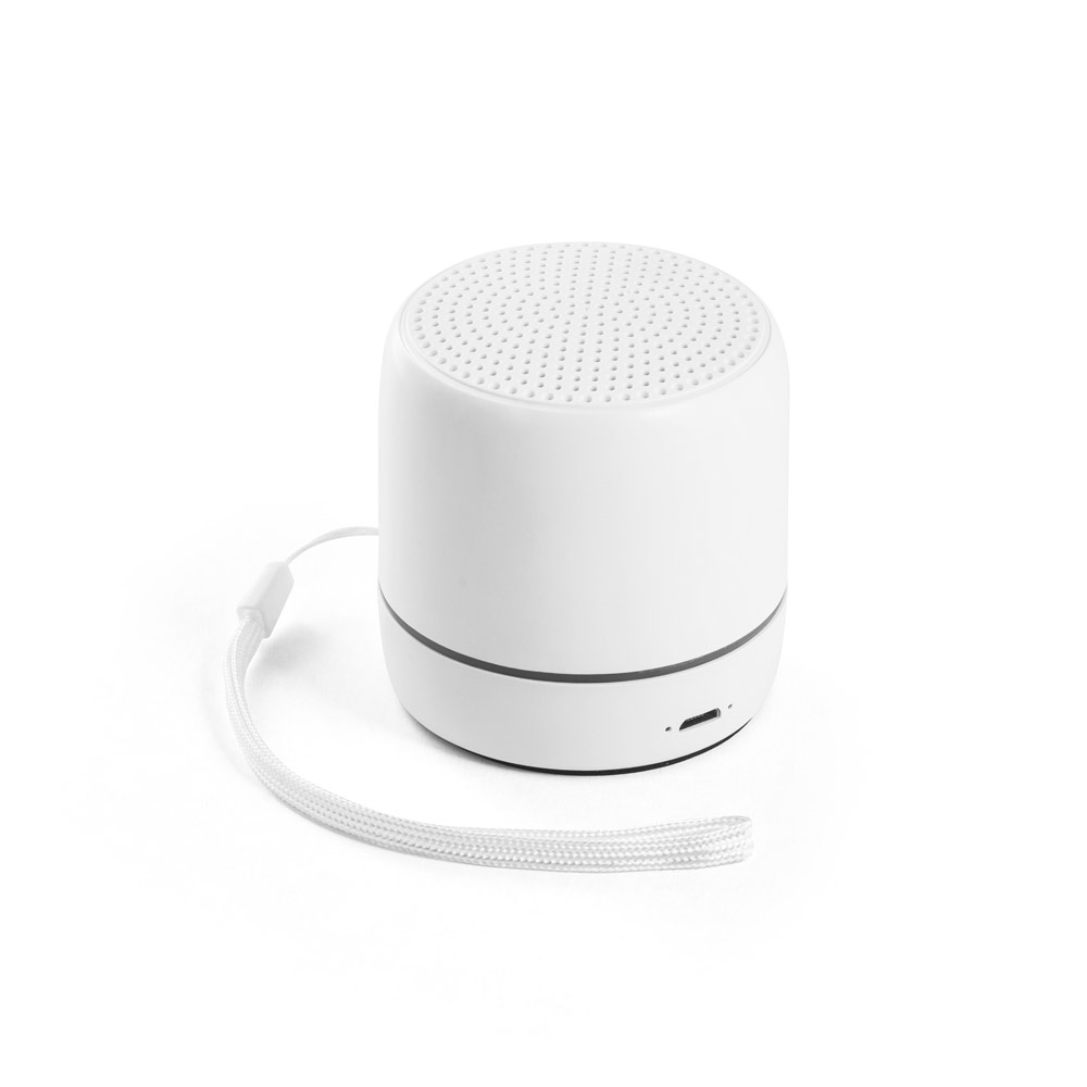 TURING. Altavoz portátil de 3W con 4 horas de autonomía, fabricado en ABS reciclado (100% rABS)