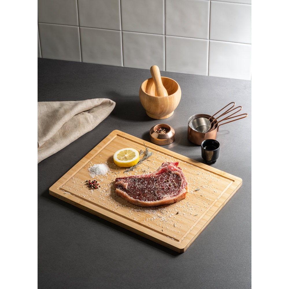 MARJORAM. tabla de cortar de bambú