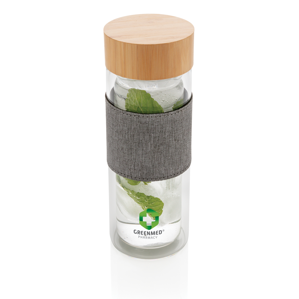 Botella Impact de vidrio de borosilicato de doble pared