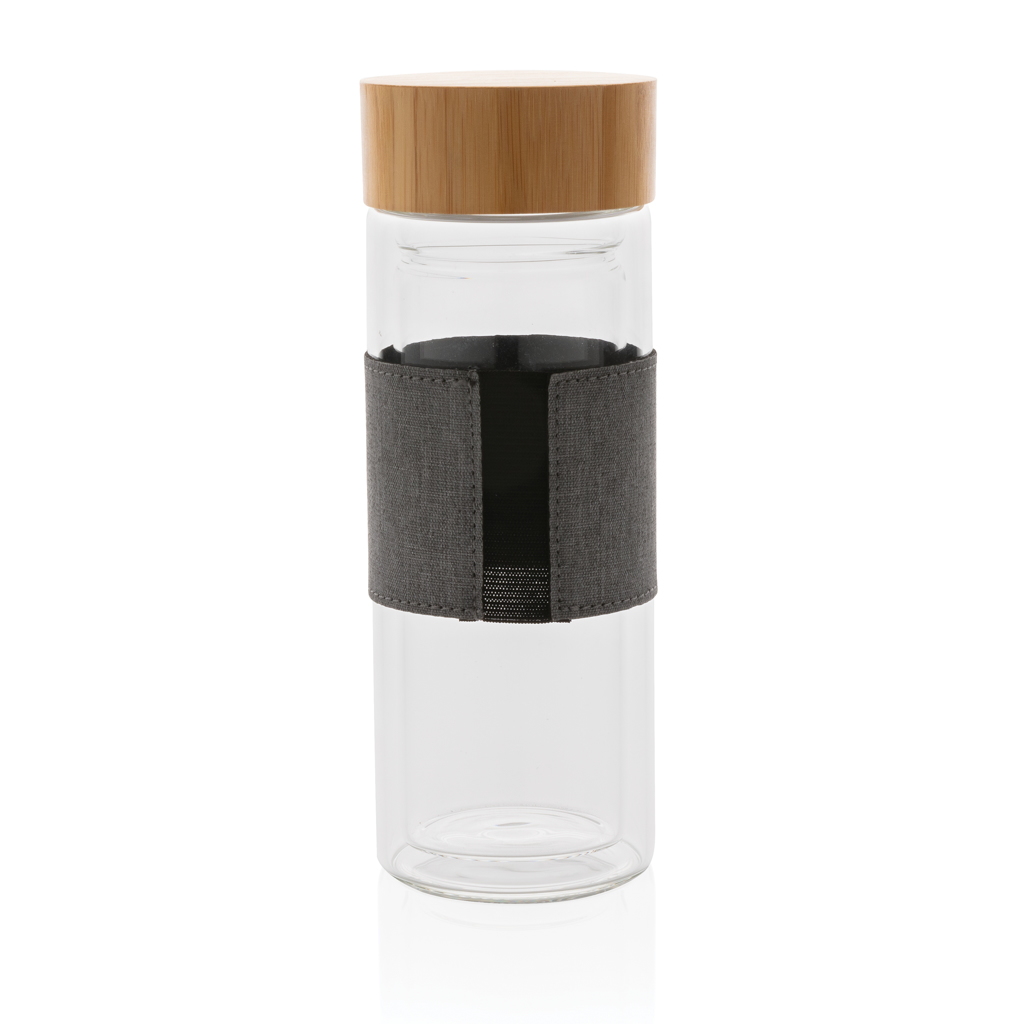 Botella Impact de vidrio de borosilicato de doble pared