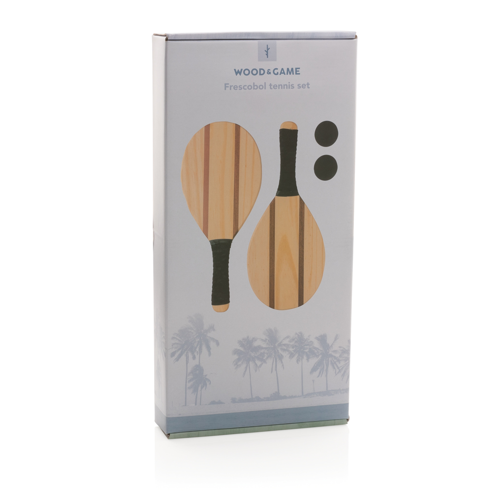 Set tenis madera