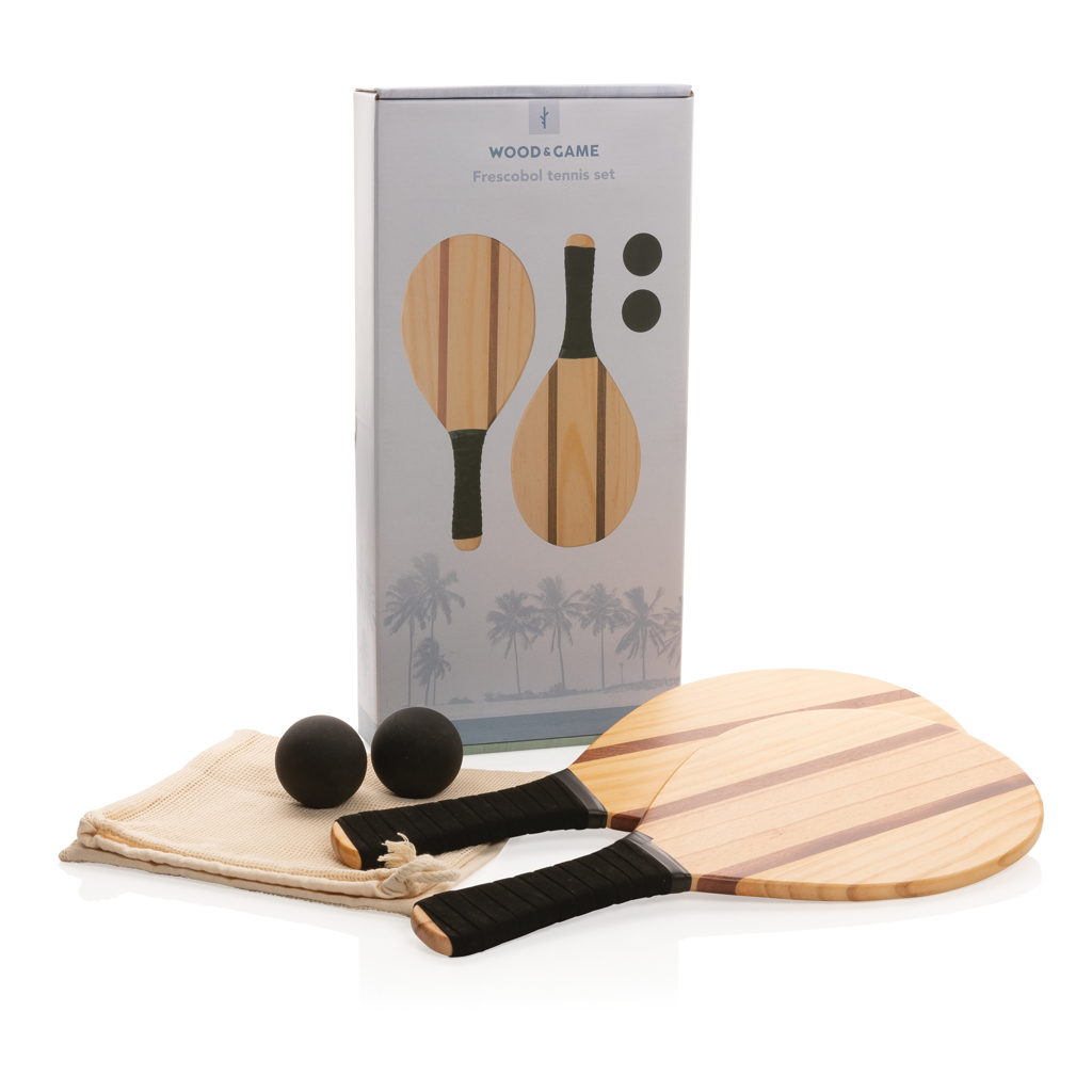 Set tenis madera