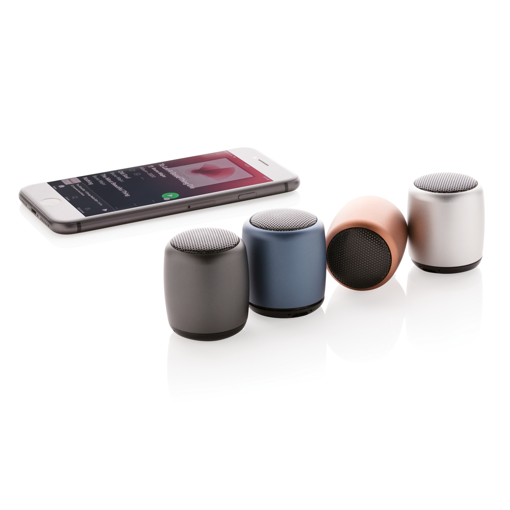 Mini altavoz inalámbrico de aluminio
