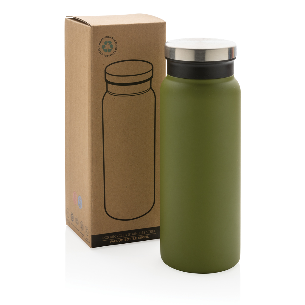 Botella al vacío de acero inoxidable reciclado RCS 600ML