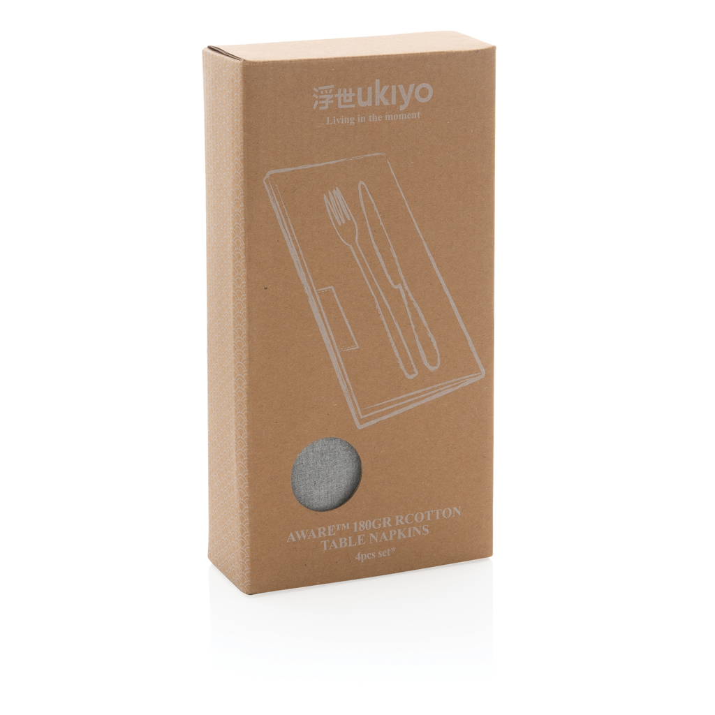 Set de 4 servilletas de mesa Ukiyo Aware ™ 180gr