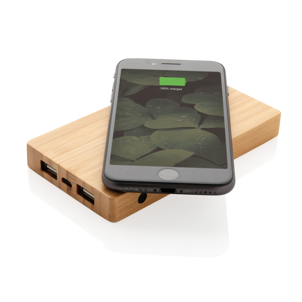 Batería externa Bambú 4.000 mAh inalámbrica 5W