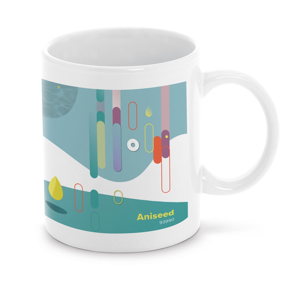 ANISEED. Taza de cerámica ideal para sublimación 350 mL