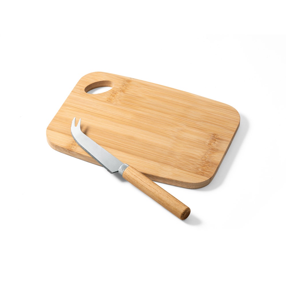 CAPPERO. Tabla de quesos y juego de cuchillos