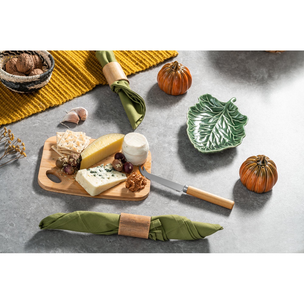 CAPPERO. Tabla de quesos y juego de cuchillos