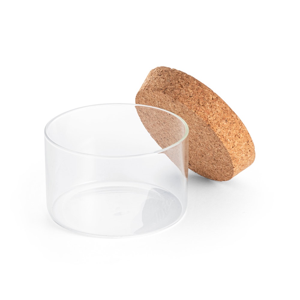 SPICE 380. Botella de vidrio de borosilicato con tapa de corcho 380ml