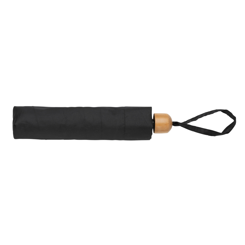 Mini paraguas RPET 190T de bambú 20.5" Impact AWARE ™