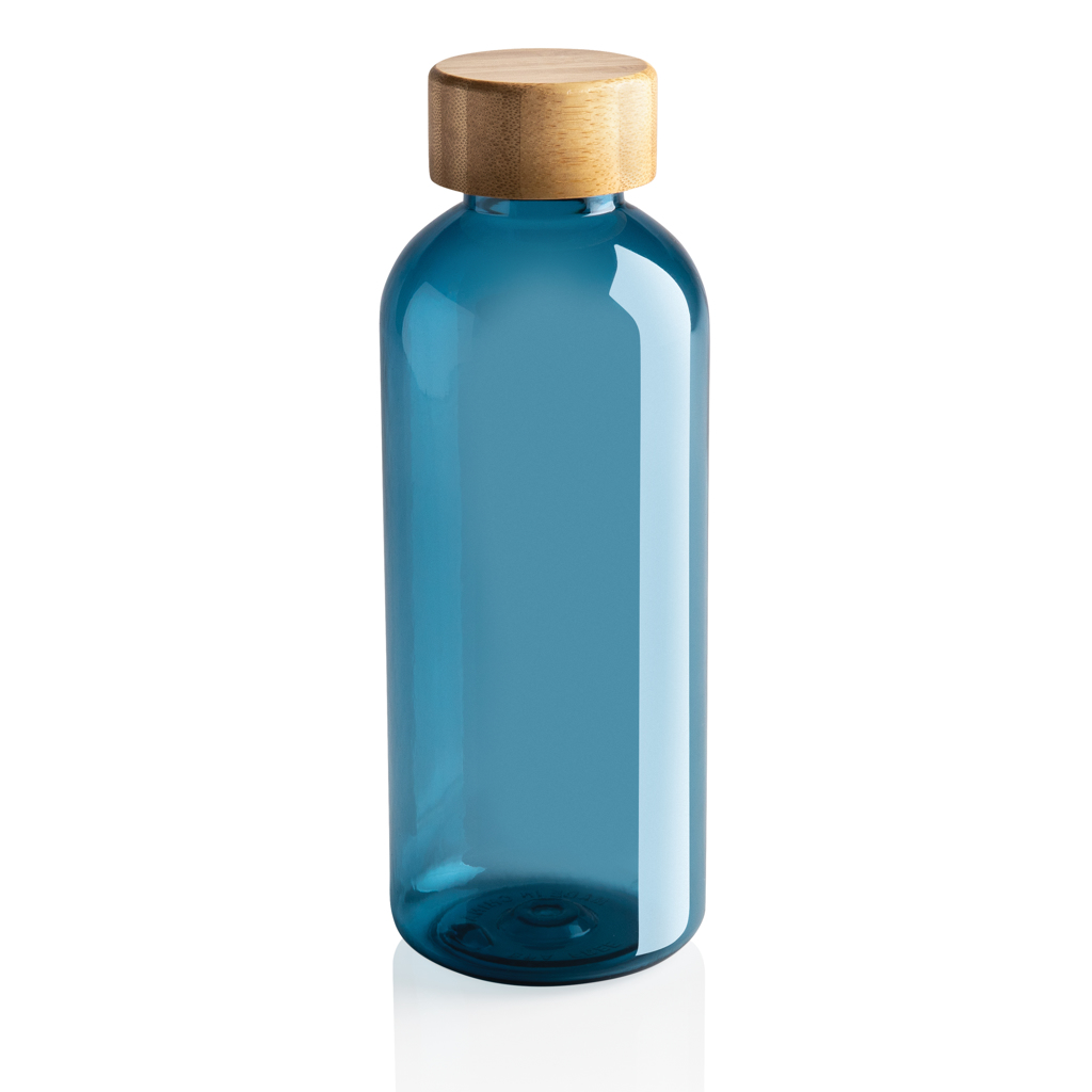 Botella RCS RPET con tapa de bambú