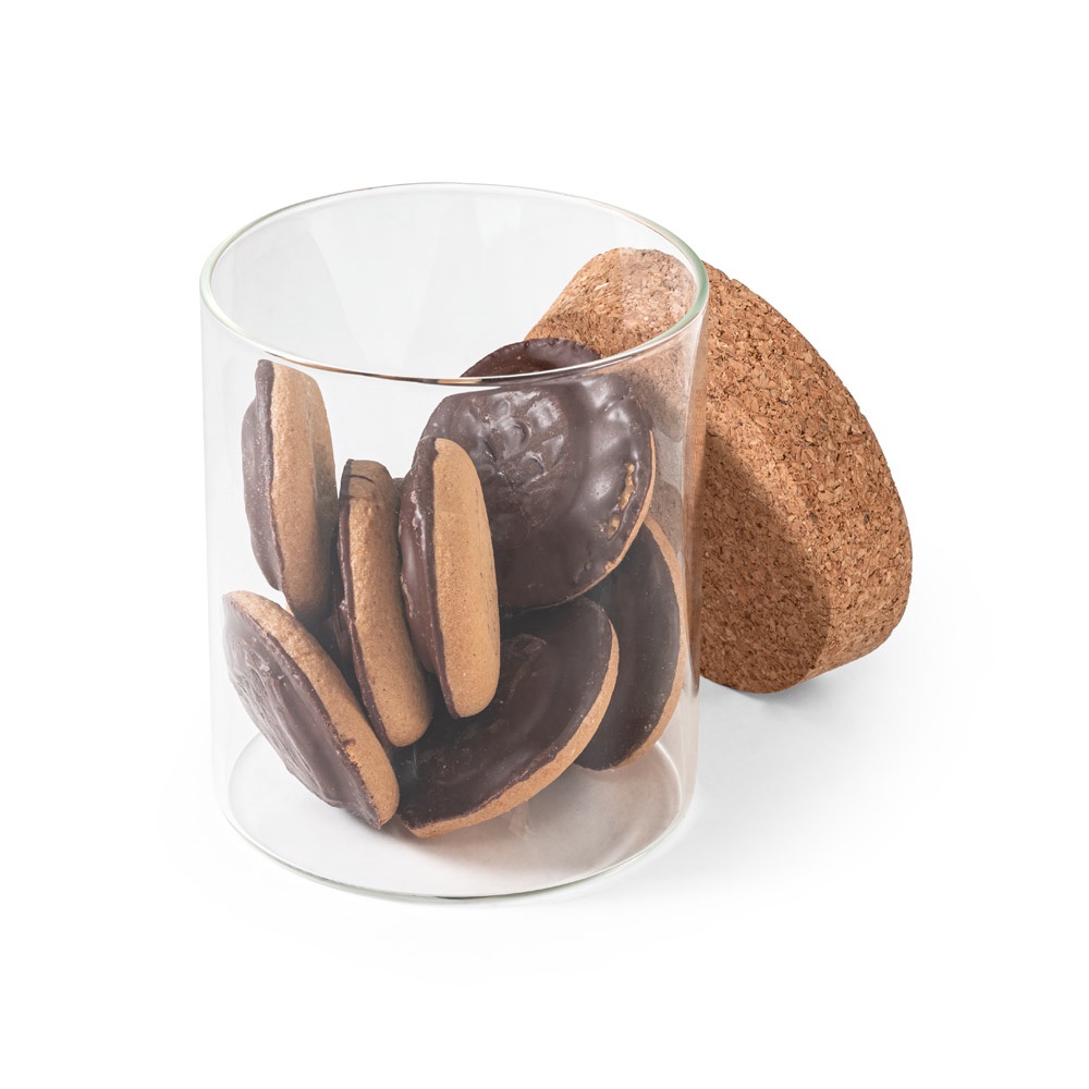 SPICE 700. Botella de vidrio de borosilicato con tapa de corcho 700ml