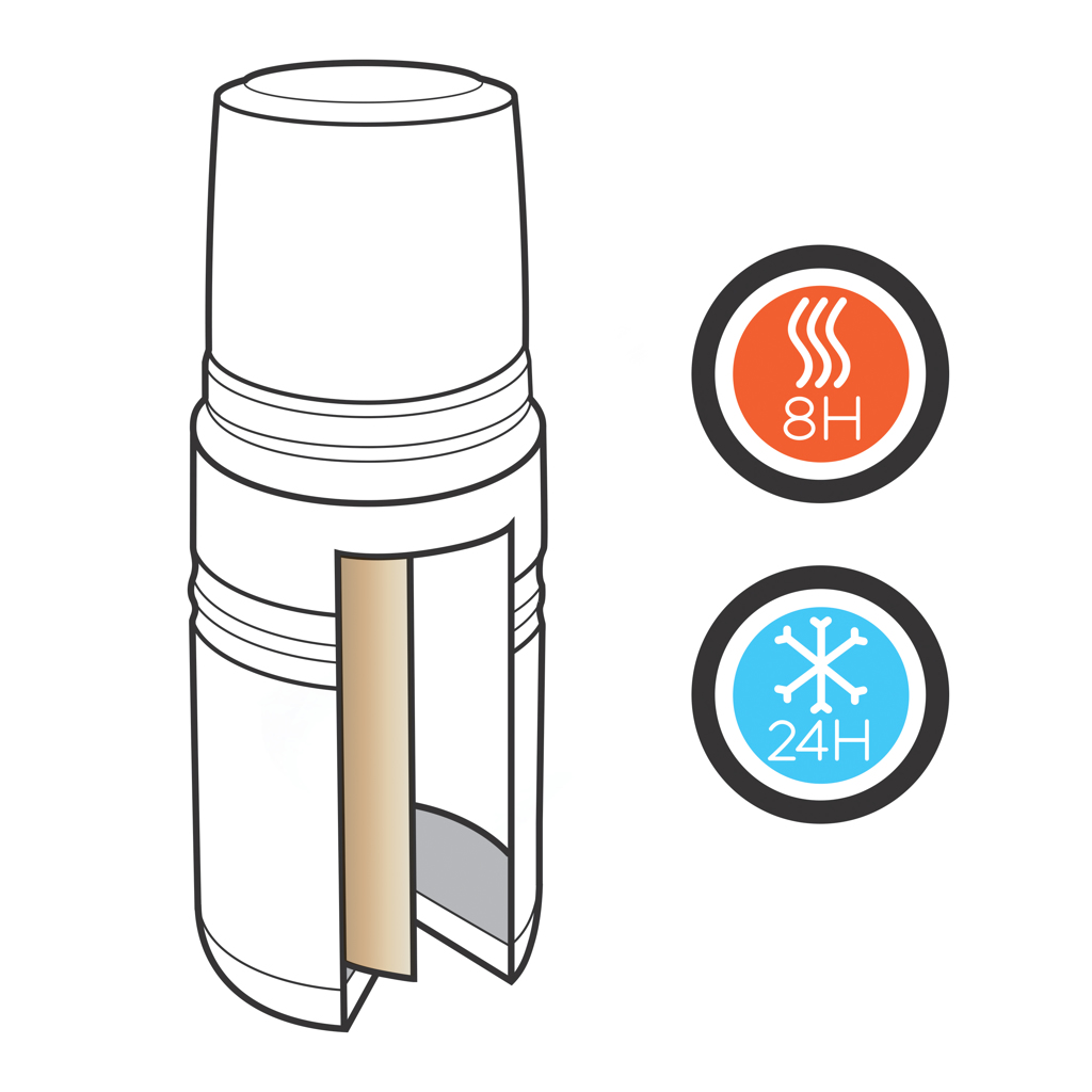 Termo Swiss Peak Elite de cobre al vacío 0.5L