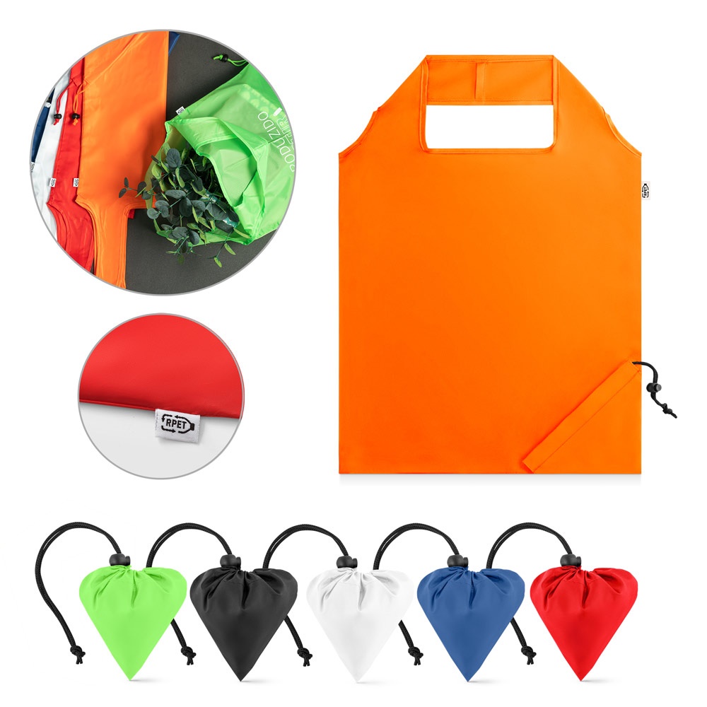 BEIRA. Bolsa plegable en 190T poliéster reciclado (100% rPET)