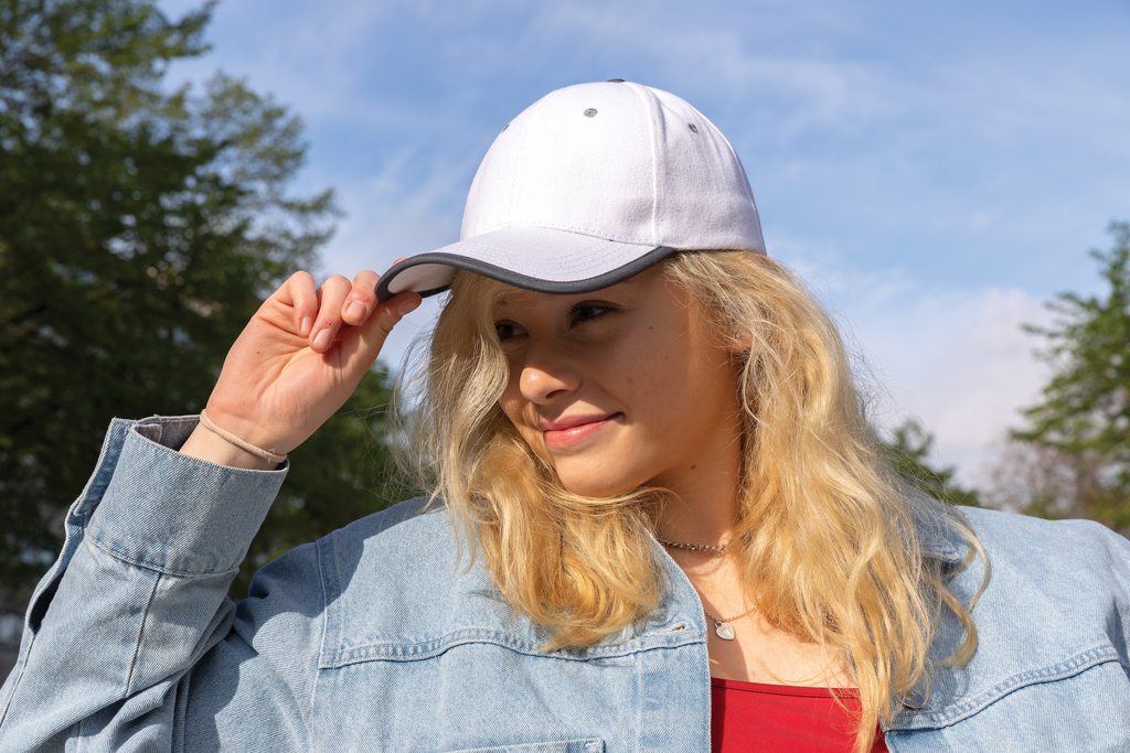 Gorra de 6 paneles de algodón cepillado 280gr Impact AWARE ™