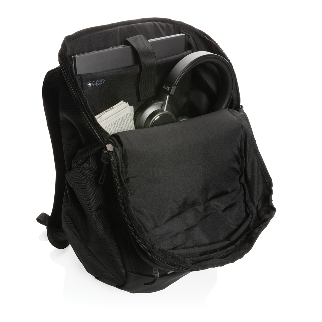 Mochila de negocios Swiss Peak AWARE ™ RPET de 15,6"