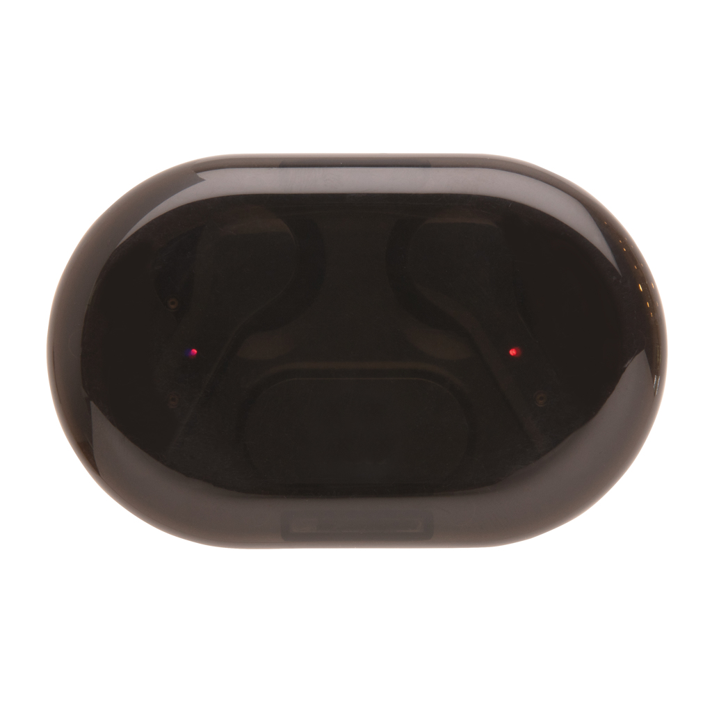 Auriculares TWS con logotipo iluminado en estuche de carga