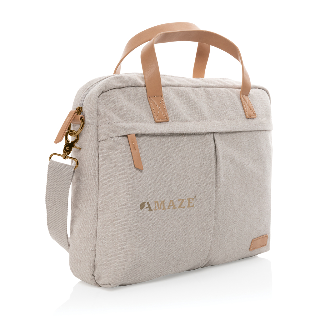 Maletín para portátil de lona reciclada Impact AWARE™ 16oz.