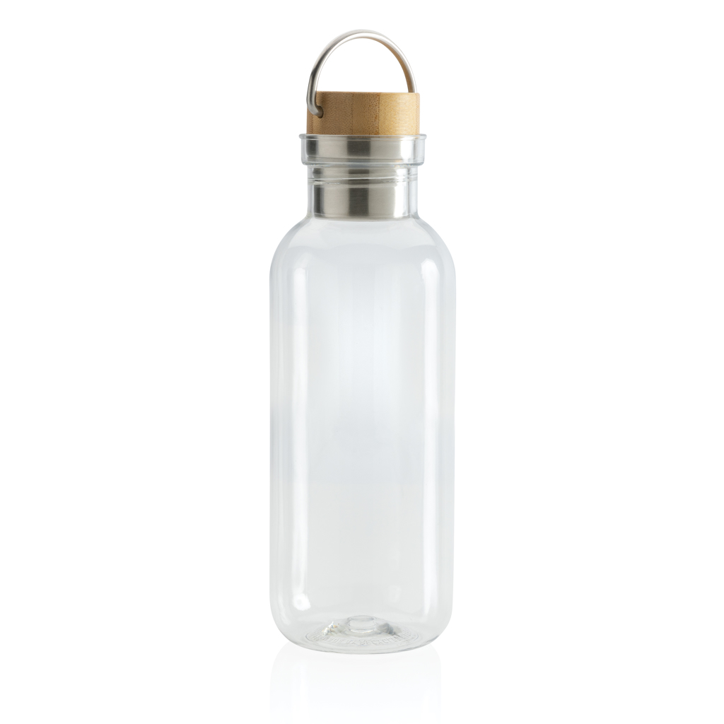 Botella RCS RPET con tapa y asa de bambú