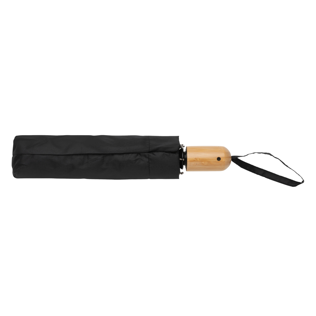 Paraguas automático RPET 190T bambú de 21" Impact AWARE ™
