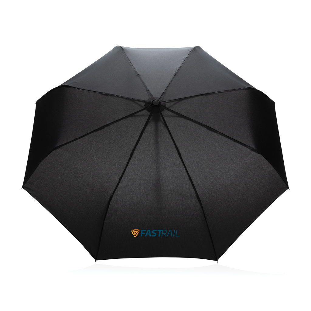 Paraguas automático RPET 190T bambú de 21" Impact AWARE ™