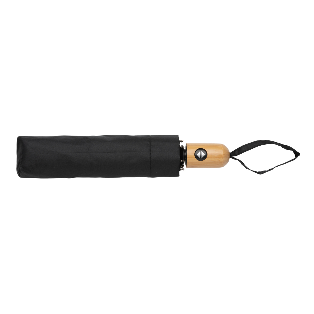 Paraguas automático RPET 190T bambú de 21" Impact AWARE ™