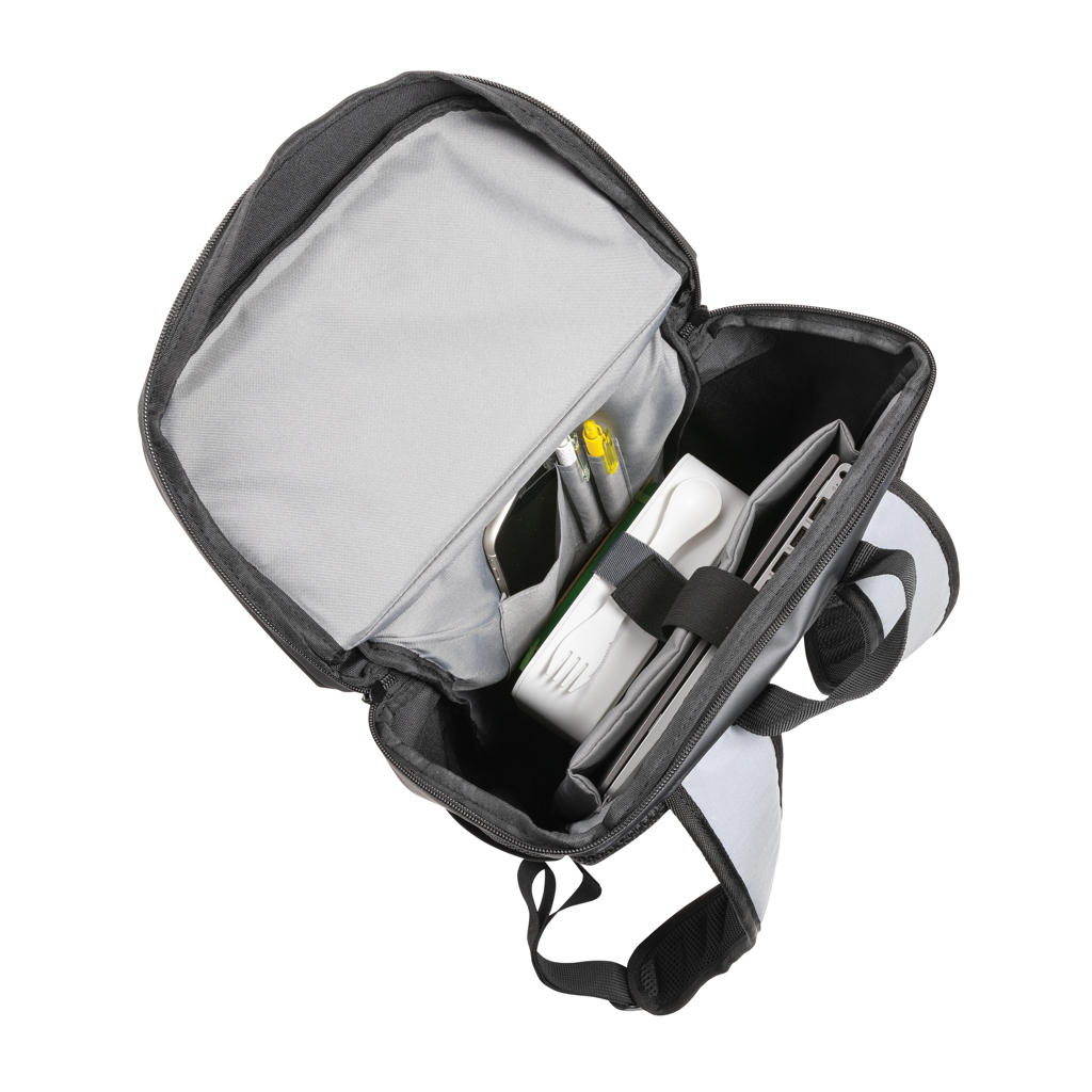 Mochila reflectante de PU para portátil de 15,6"