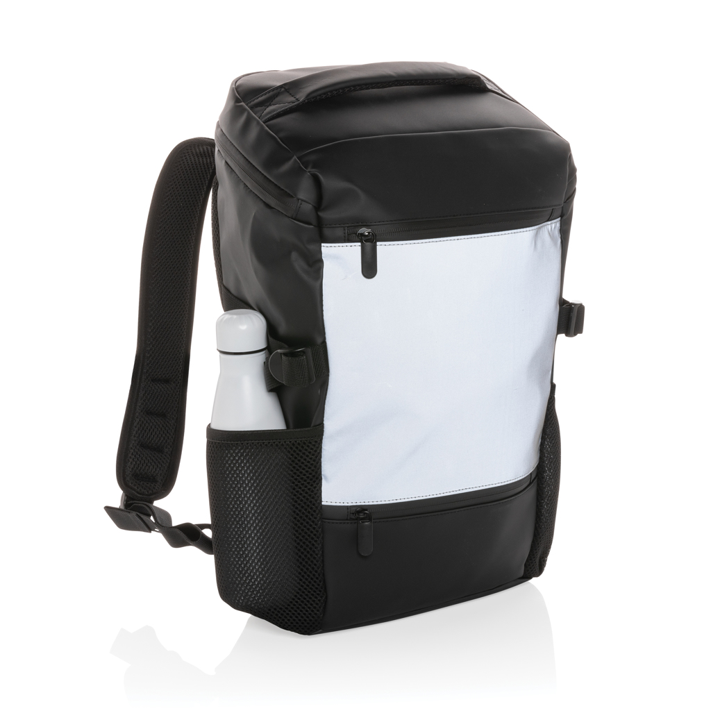 Mochila reflectante de PU para portátil de 15,6"