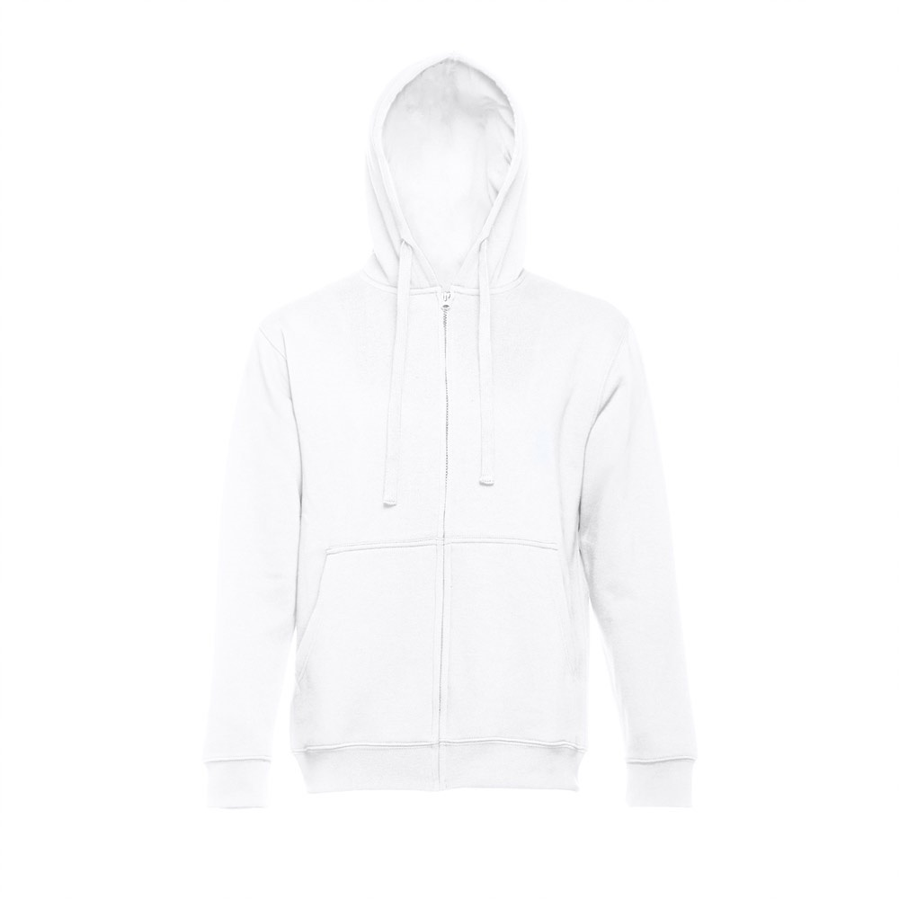 THC AMSTERDAM WH. Sudadera unisex con cremallera y capucha
