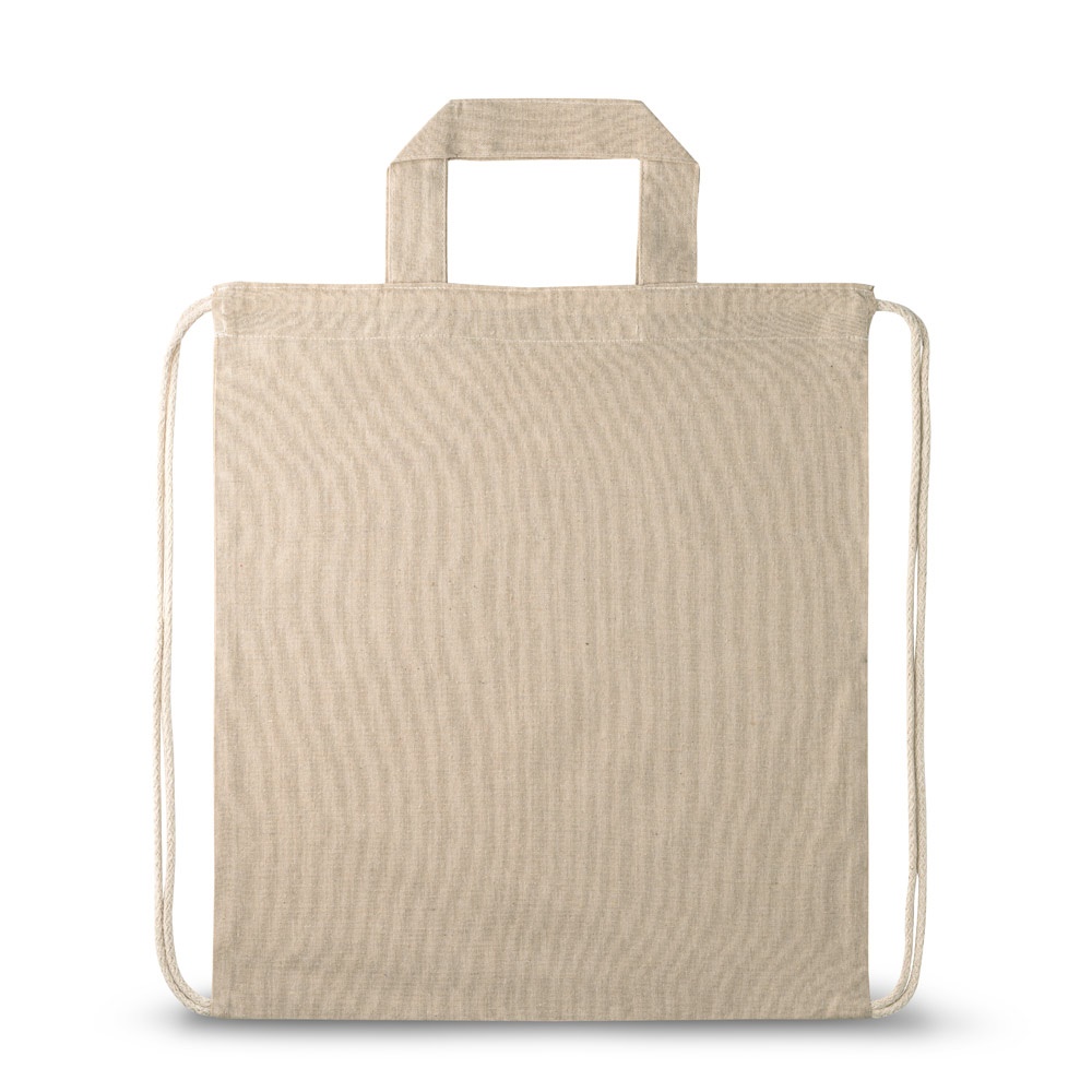 RISSANI. Mochila con algodón reciclado (70%) y poliéster (30% rPET) (140 g/m²)
